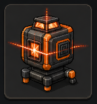 墨出し機「基準光投射陣」のドット絵