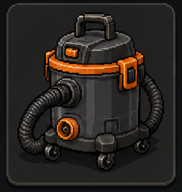 集じん機「粉塵封鎖槽」のドット絵